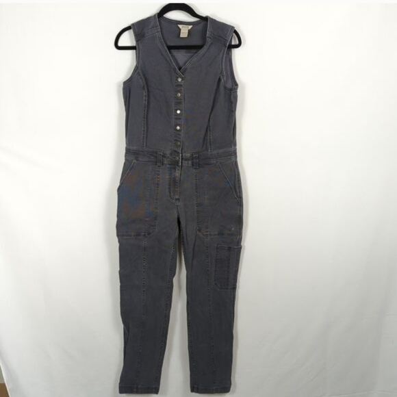Duluth Trading Co Denim - Duluth Trading Co DuluthFlex Fire Hose Ltd. Gray Jumpsuit Overalls sz 8 Regular